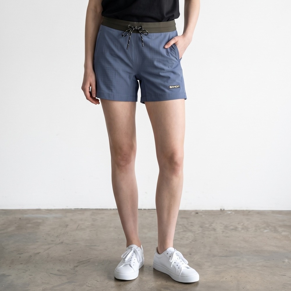 Bandit gridlock 5'' compression short navy Athletic Running Women's Large